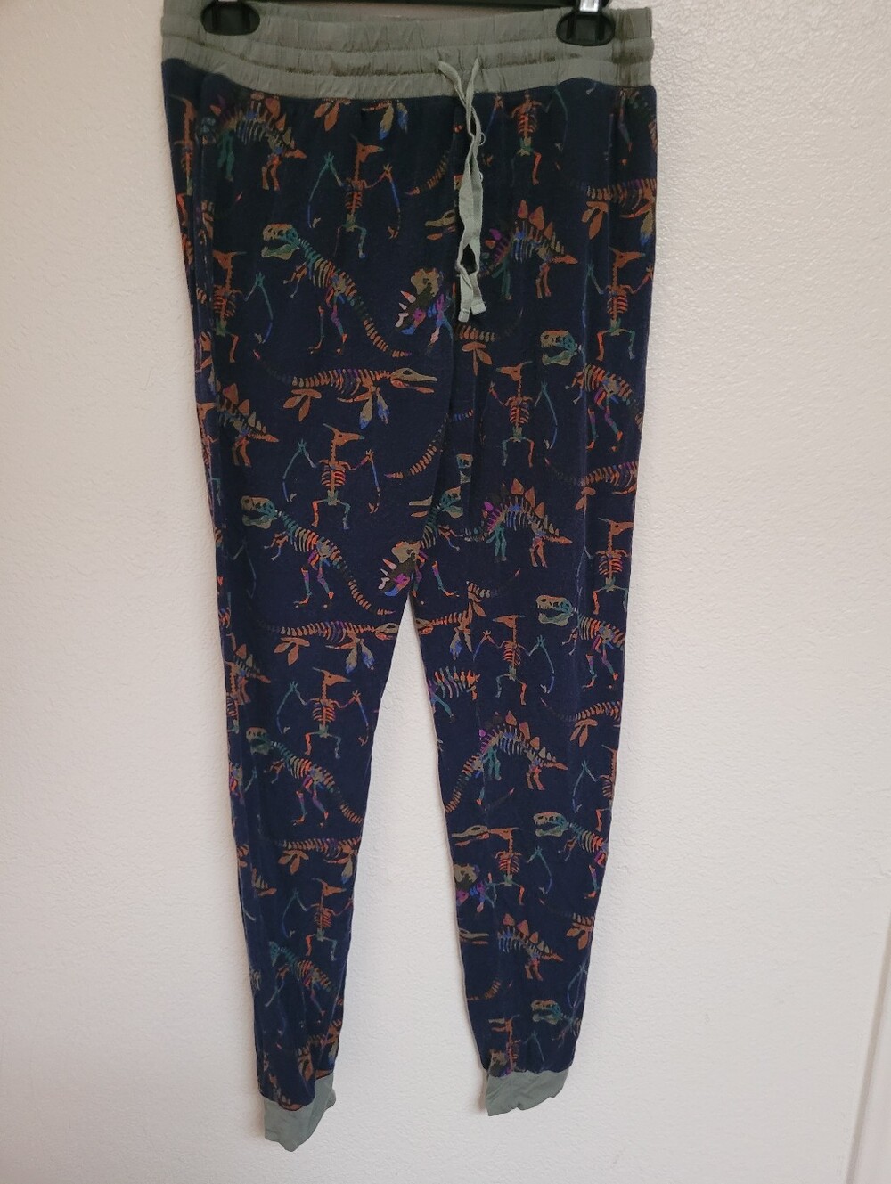 Little Sleepies Navy Dinosaur Skeleton Jogger Pajama Pants Bamboo